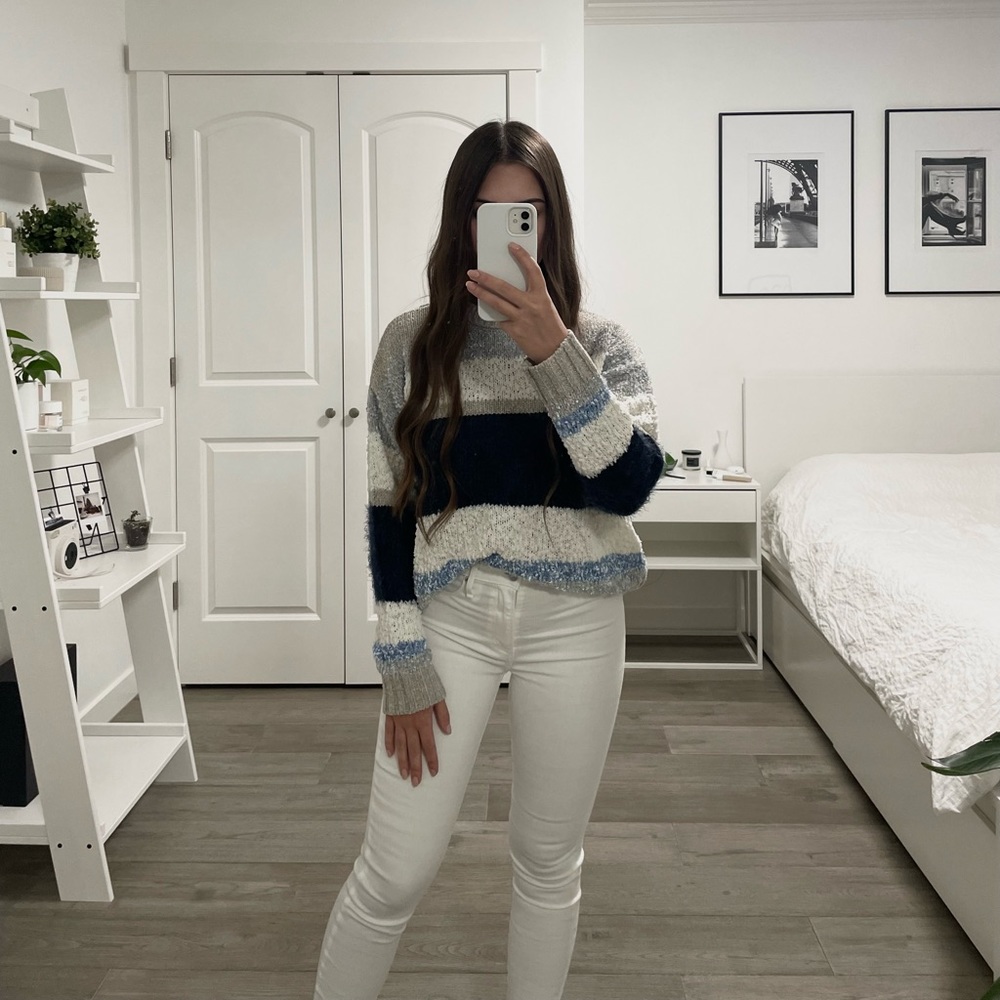 Studio B Striped Pullover